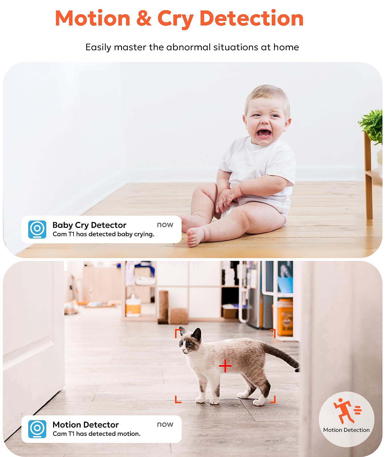 owltron Indoor Security Camera, 2K 3MP Cameras for Home Security with Motion Detection, Pet Cam & Baby Monitor with Night Vision, 2.4 GHz WiFi Two-Way Talk, Cloud/SD Storage, Compatible with Alexa